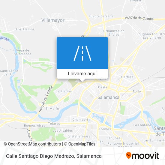 Mapa Calle Santiago Diego Madrazo