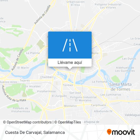 Mapa Cuesta De Carvajal