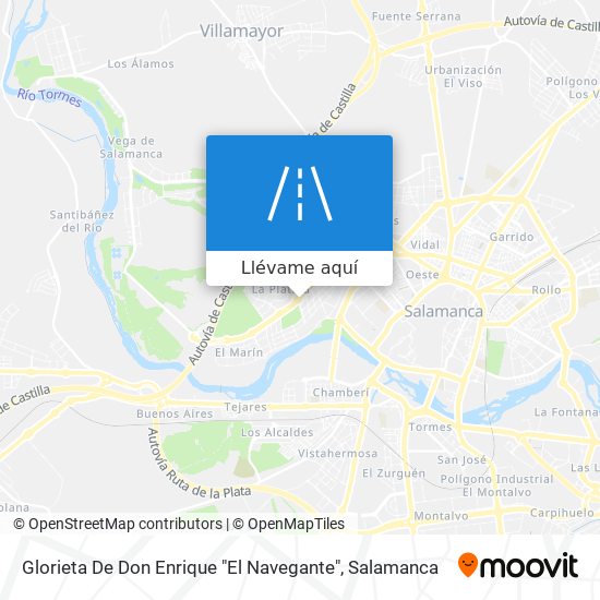 Mapa Glorieta De Don Enrique "El Navegante"