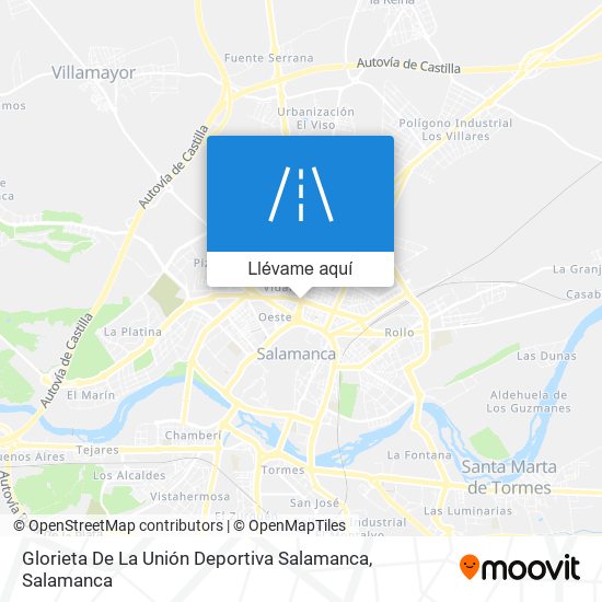 Mapa Glorieta De La Unión Deportiva Salamanca