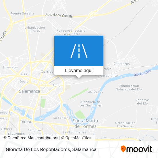 Mapa Glorieta De Los Repobladores