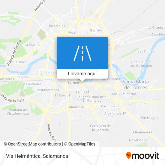 Mapa Vía Helmántica