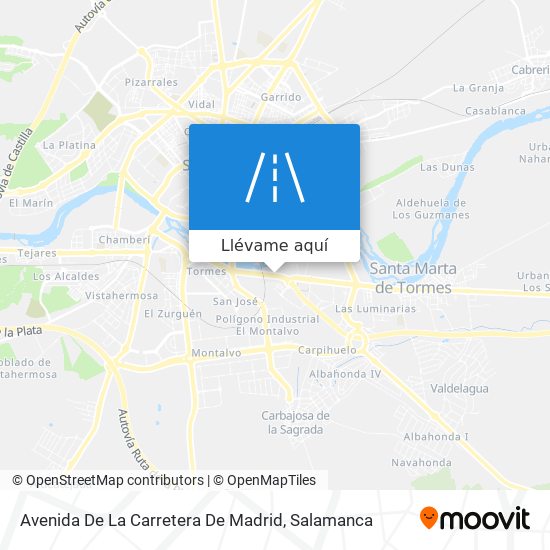 Mapa Avenida De La Carretera De Madrid