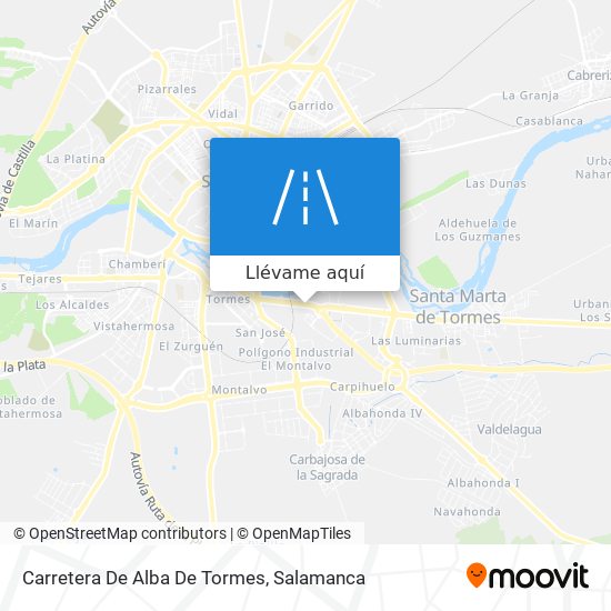 Mapa Carretera De Alba De Tormes