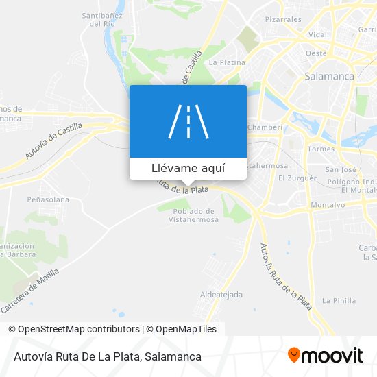 Mapa Autovía Ruta De La Plata