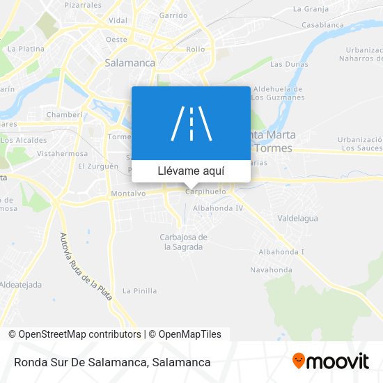 Mapa Ronda Sur De Salamanca