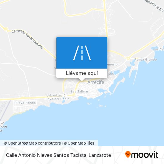 Mapa Calle Antonio Nieves Santos Taxista