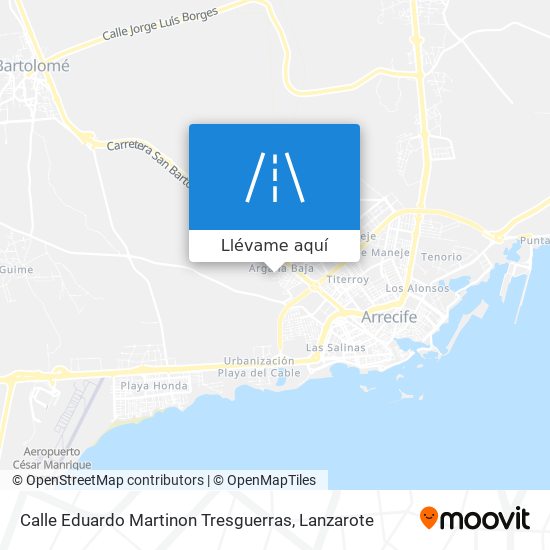 Mapa Calle Eduardo Martinon Tresguerras