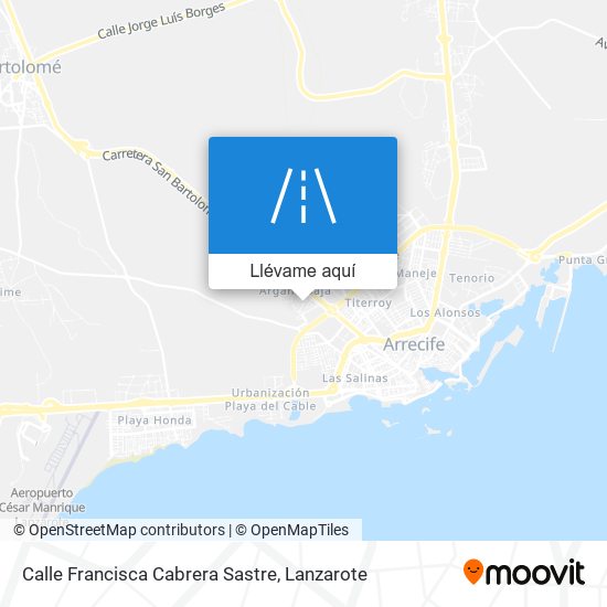 Mapa Calle Francisca Cabrera Sastre
