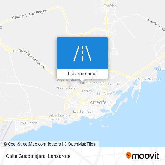 Mapa Calle Guadalajara