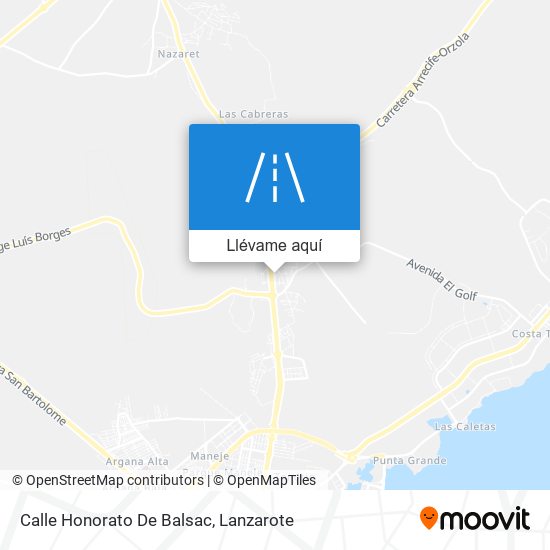 Mapa Calle Honorato De Balsac