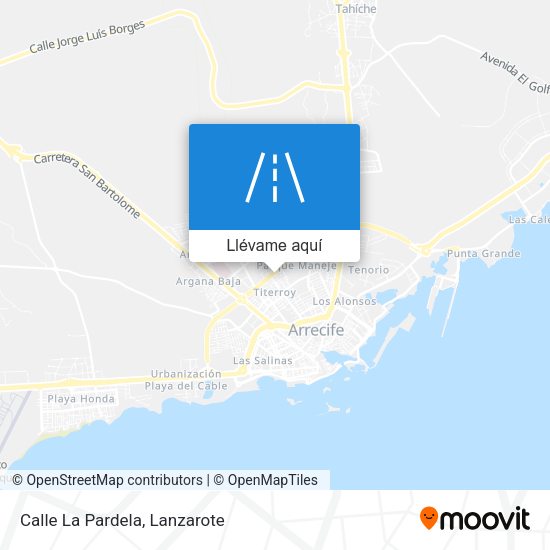 Mapa Calle La Pardela
