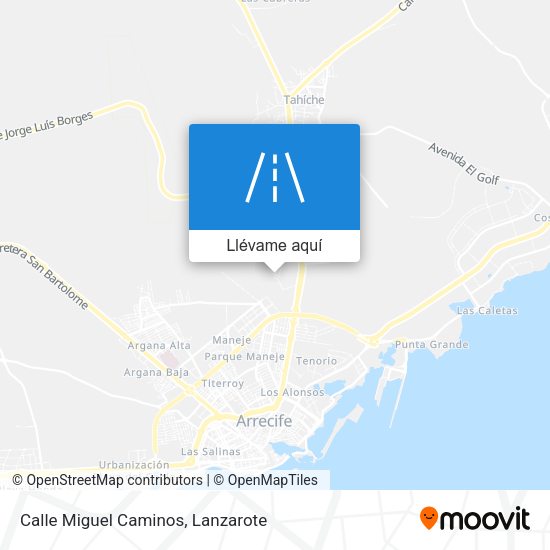 Mapa Calle Miguel Caminos