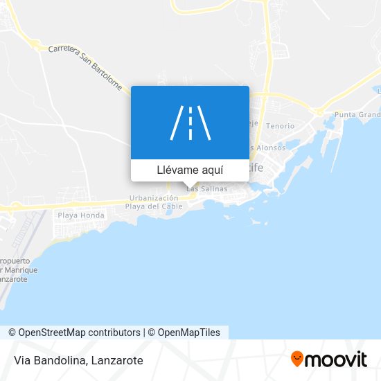 Mapa Via Bandolina