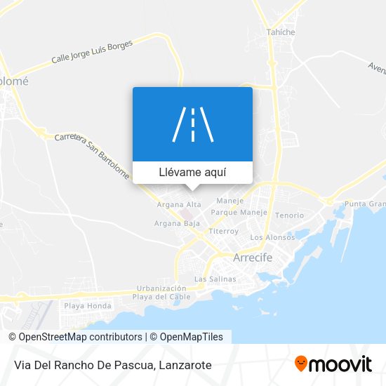 Mapa Via Del Rancho De Pascua