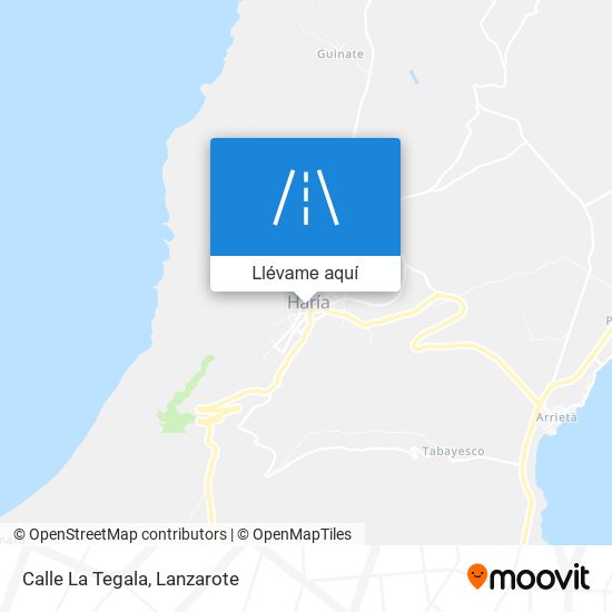 Mapa Calle La Tegala