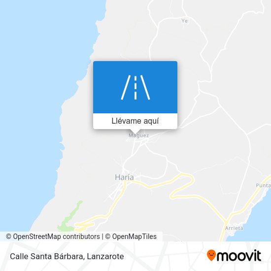 Mapa Calle Santa Bárbara