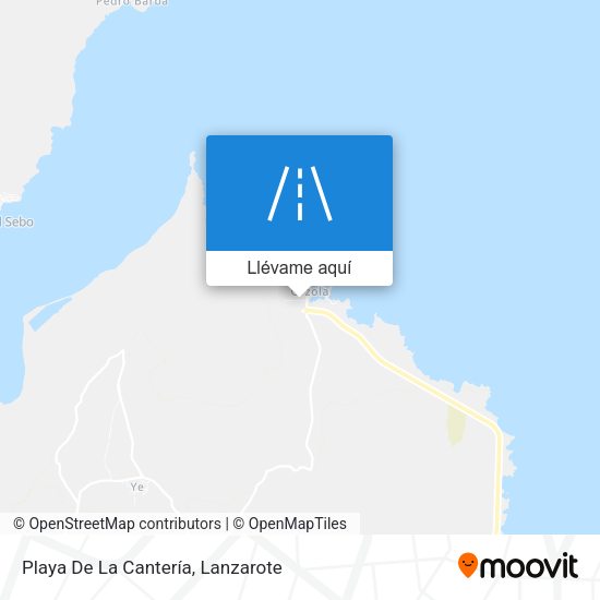 Mapa Playa De La Cantería