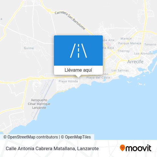 Mapa Calle Antonia Cabrera Matallana