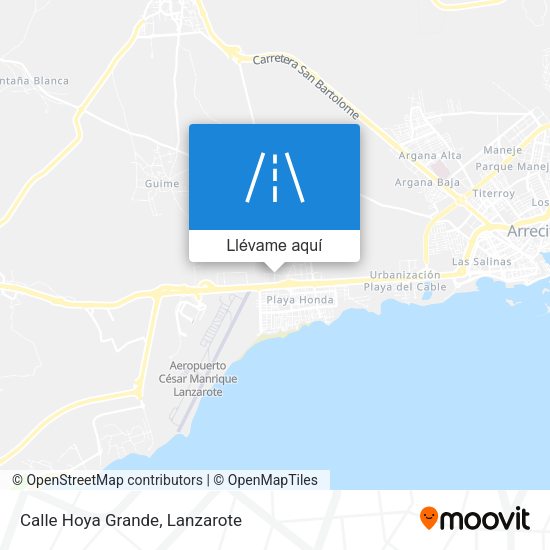 Mapa Calle Hoya Grande