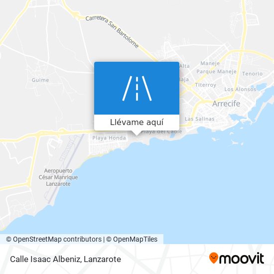 Mapa Calle Isaac Albeniz