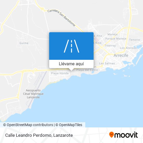 Mapa Calle Leandro Perdomo