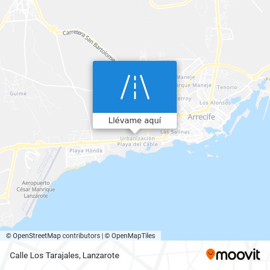 Mapa Calle Los Tarajales