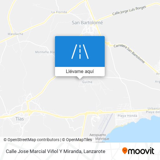 Mapa Calle Jose Marcial Viñol Y Miranda