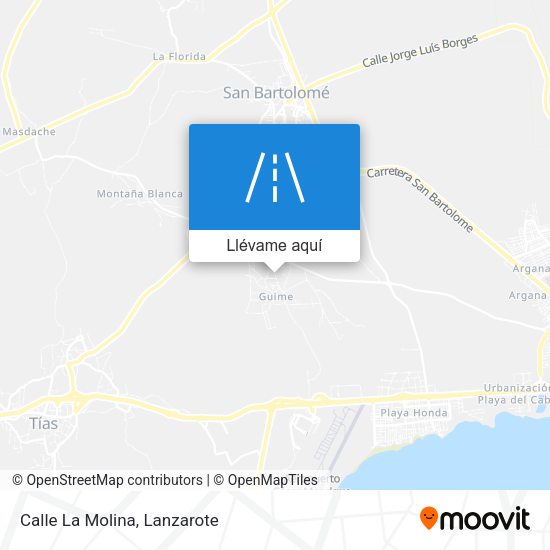 Mapa Calle La Molina