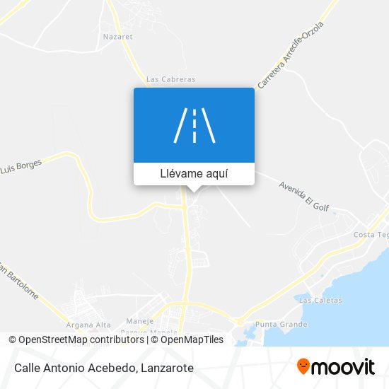 Mapa Calle Antonio Acebedo