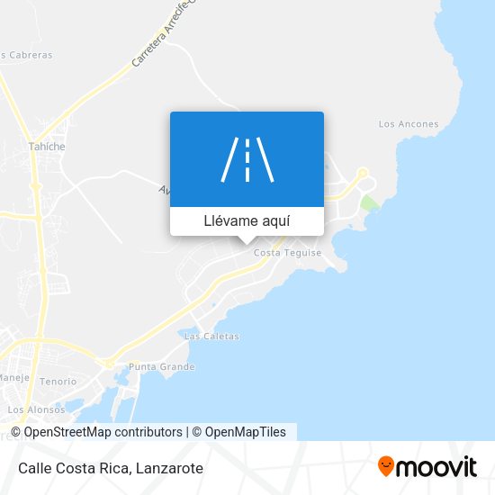 Mapa Calle Costa Rica