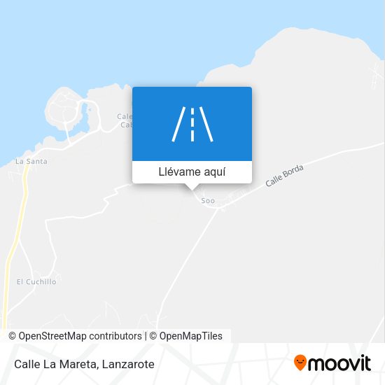 Mapa Calle La Mareta