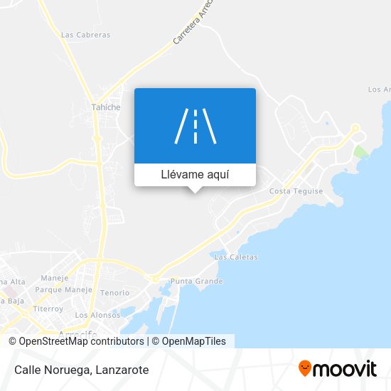 Mapa Calle Noruega