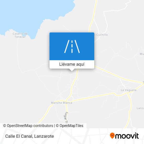 Mapa Calle El Canal