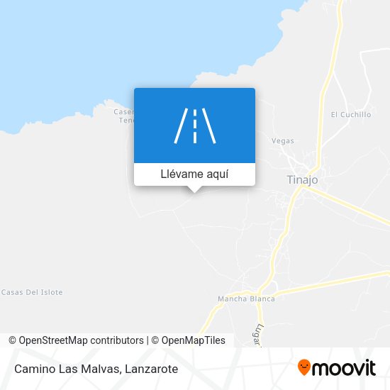 Mapa Camino Las Malvas