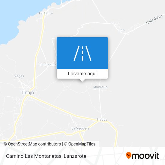 Mapa Camino Las Montanetas