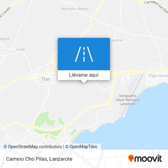 Mapa Camino Cho Pilas