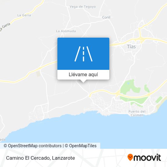Mapa Camino El Cercado