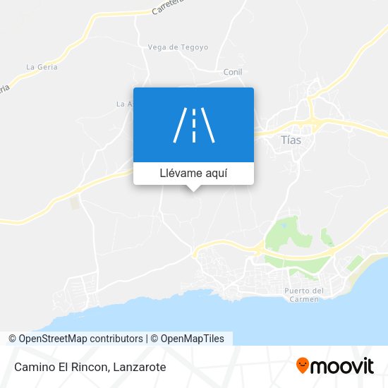Mapa Camino El Rincon
