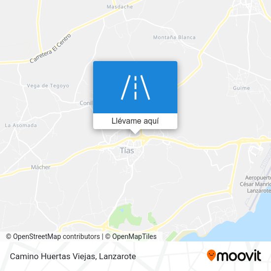 Mapa Camino Huertas Viejas
