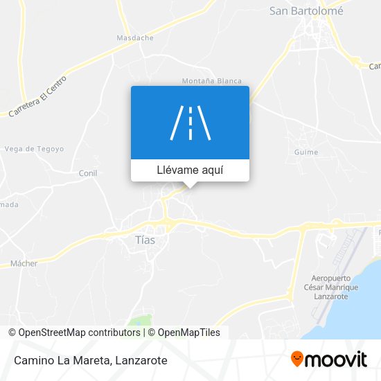 Mapa Camino La Mareta