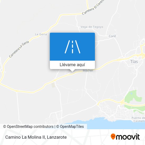Mapa Camino La Molina II
