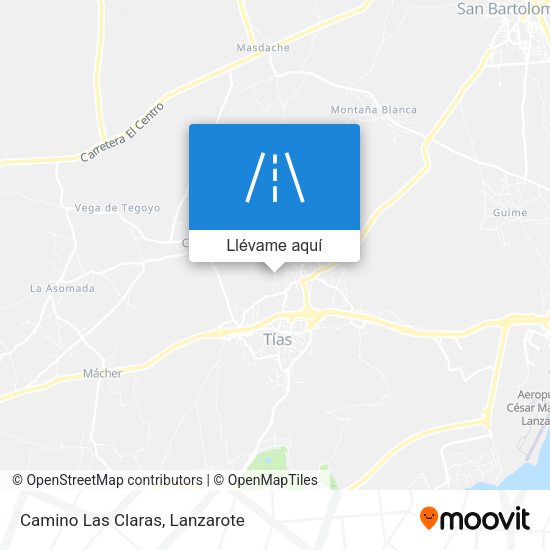 Mapa Camino Las Claras