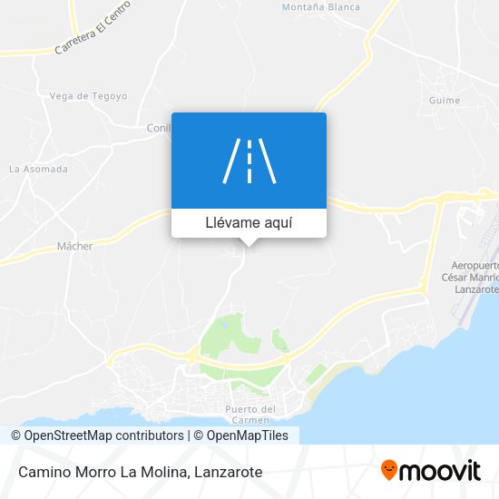 Mapa Camino Morro La Molina