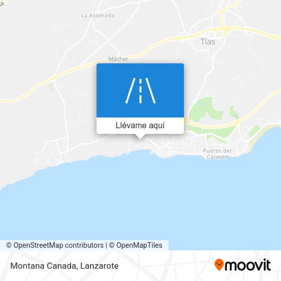 Mapa Montana Canada