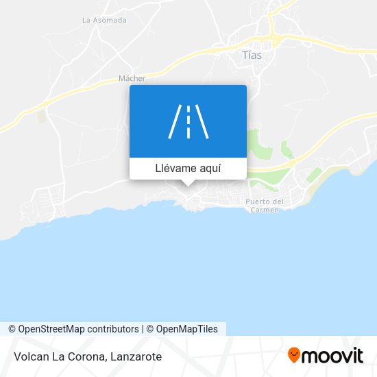 Mapa Volcan La Corona