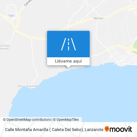 Mapa Calle Montaña Amarilla ( Caleta Del Sebo)