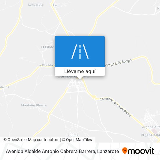 Mapa Avenida Alcalde Antonio Cabrera Barrera
