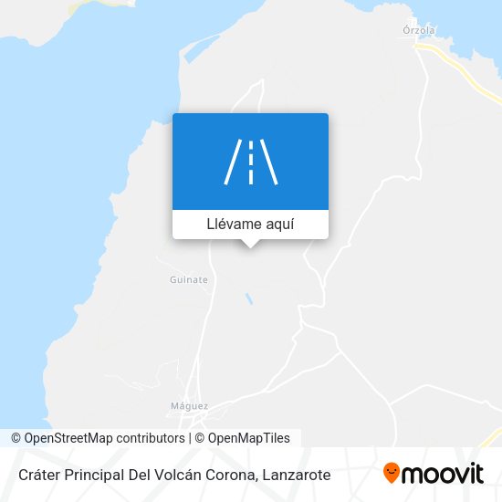 Mapa Cráter Principal Del Volcán Corona