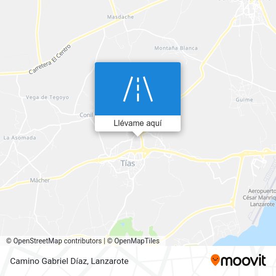 Mapa Camino Gabriel Díaz